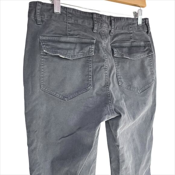 TNA ARITZIA Heroic Jogger Zip-Cuff Brushed Canvas Chino Pants Gray Size 8 - Picture 7 of 8